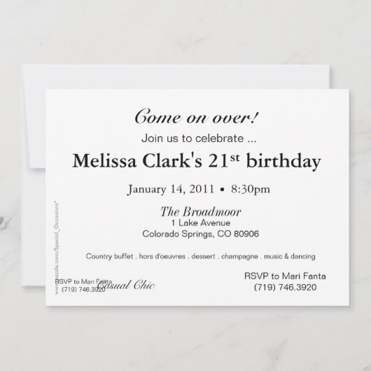 Funky Bold Grunge Splatter Birthday Party (maas) Kaart (Achterkant)