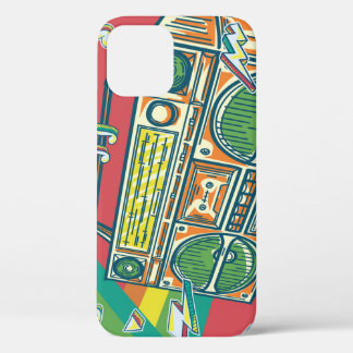 Funky Boom Box Kleurrijk ontwerp Case-Mate iPhone Case