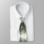 Funky Bord Green Cactus Succulent Pattern Stropdas (Gebonden)