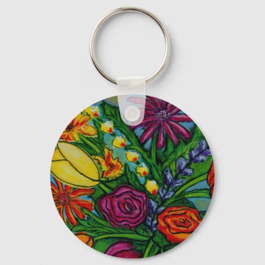 Funky Bouquet Sleutelhanger (Voorkant)