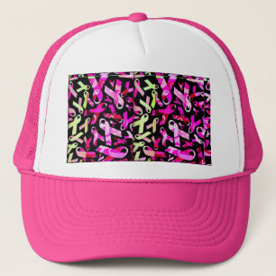 Funky Breast Cancer Ribbons Trucker Pet