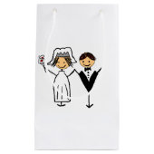 Funky Bride & Groom Klein Cadeauzakje (Voorkant)