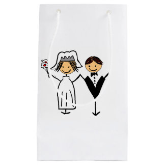 Funky Bride & Groom Klein Cadeauzakje