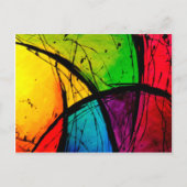 Funky Bright Abstract maken van kunst Briefkaart (Voorkant)