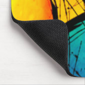 Funky Bright Abstract maken van kunst Muismat (Hoek)