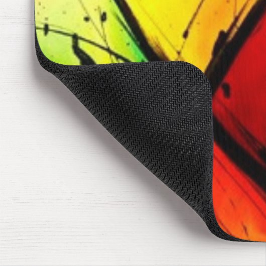 Funky Bright Abstract maken van kunst Muismat (Hoek)