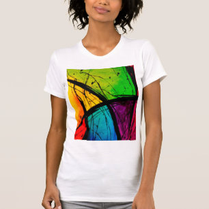 Funky Bright Abstract maken van kunst T-shirt