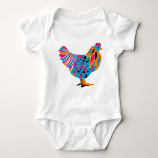 Funky Bright Chicken Romper