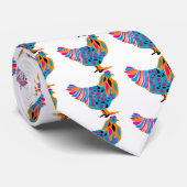 Funky Bright Chicken Stropdas (Opgerold)