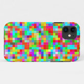 Funky Bright Colorful Pixels Mosaic Case-Mate iPhone Case (Achterkant (horizontaal))