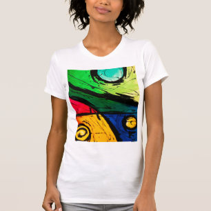 Funky Bright Colors Abstracte Art T-shirt