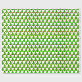 Funky Bright Green kerstboompattern Festive Cadeaupapier (Vlak)