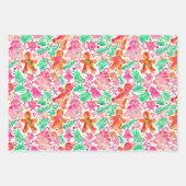 Funky Bright Kerstthema Inpakpapier Vel (Voorkant 3)