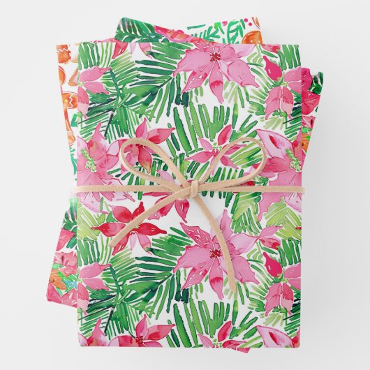 Funky Bright Kerstthema Inpakpapier Vel (In situ)