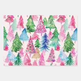 Funky Bright Kerstthema Inpakpapier Vel