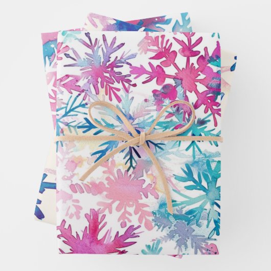 Funky Bright Kerstthema Inpakpapier Vel (In situ)