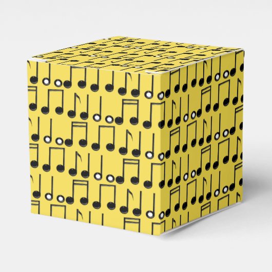 Funky Bright Musical Notes Patroon Favor Box Bedankdoosjes (Voorkant Zijde)