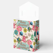 Funky Bright Retro Christmas Bedankdoosjes (Geopend)