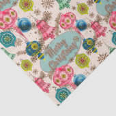 Funky Bright Retro Christmas  Tissuepapier (Detail)