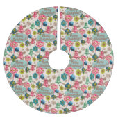 Funky Bright Retro Kerstmis Kerstboom Rok (Voorkant)