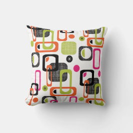 Funky Bright Verse Colorful Geometric Fabric Print Kussen