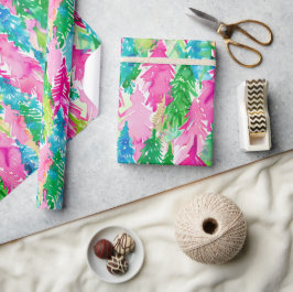 Funky Brights Kerstboom Cadeaupapier