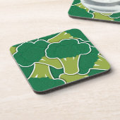 Funky broccoli bier onderzetter (Linkerzijde)