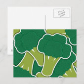 Funky broccoli briefkaart (Voorkant / Achterkant)