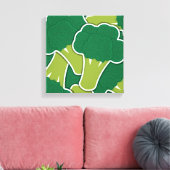 Funky broccoli canvas afdruk (Insitu (Woonkamer))