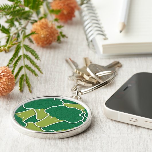 Funky broccoli sleutelhanger (Zijkant)