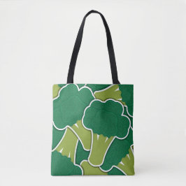 Funky broccoli tote bag