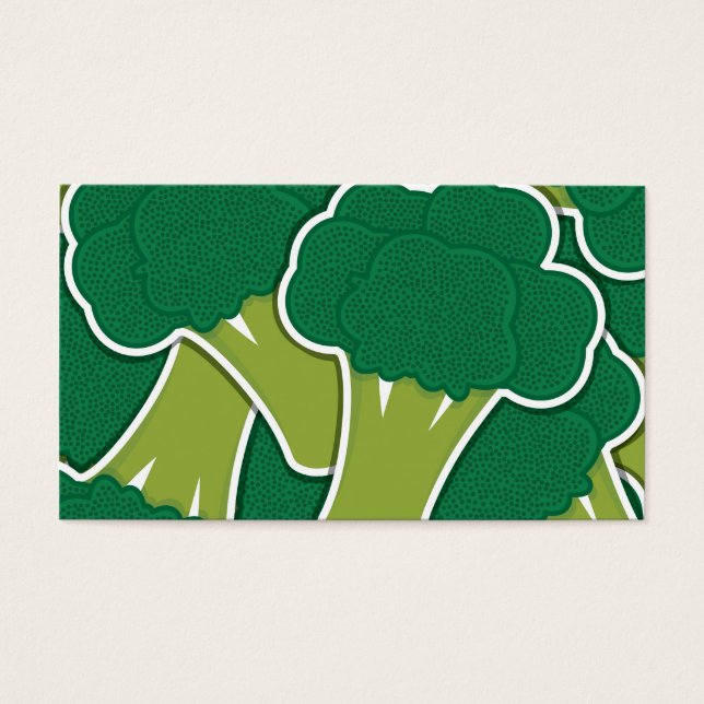 Funky broccoli visitekaartje (Voorkant)