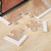 Funky Bruine Abstract Legpuzzel (Zijkant)