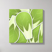 Funky brussel sprot canvas afdruk (Voorkant)