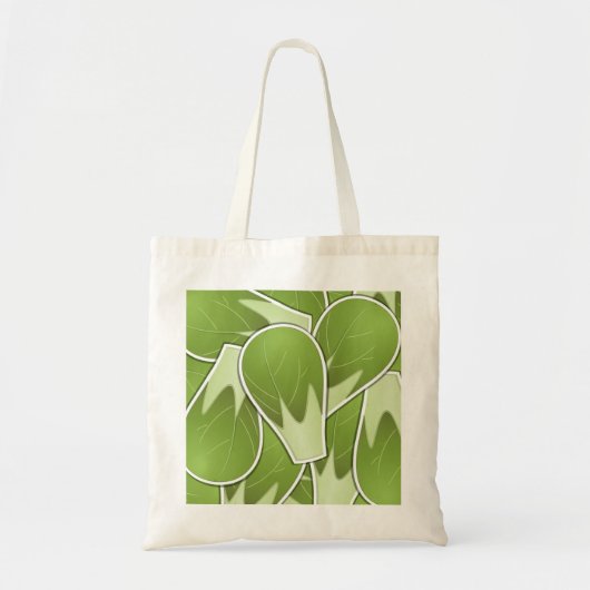 Funky brussel sprot tote bag (Voorkant)