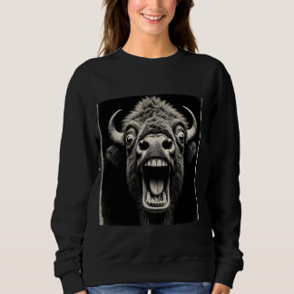 Funky Buffalo T-shirt - Wildlife Art Shirt voor di