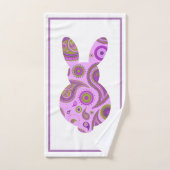 Funky Bunny in Crazy Paisley Bathroom Set Bad Handdoek (Handdoek)