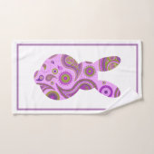 Funky Bunny in Crazy Paisley Bathroom Set Bad Handdoek (Handdoek)