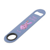 Funky Bunny in Crazy Paisley Bottle Opener Speed Flessenopener (Voorkant Gekanteld)
