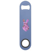 Funky Bunny in Crazy Paisley Bottle Opener Speed Flessenopener (Achterkant)