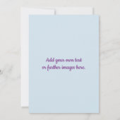 Funky Bunny in Crazy Paisley Custom Invitation Kaart (Achterkant)