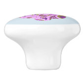 Funky Bunny in Crazy Paisley Keramische Knop (Zijkant)