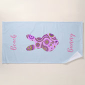 Funky Bunny in Crazy Paisley Strandlaken (Voorkant)