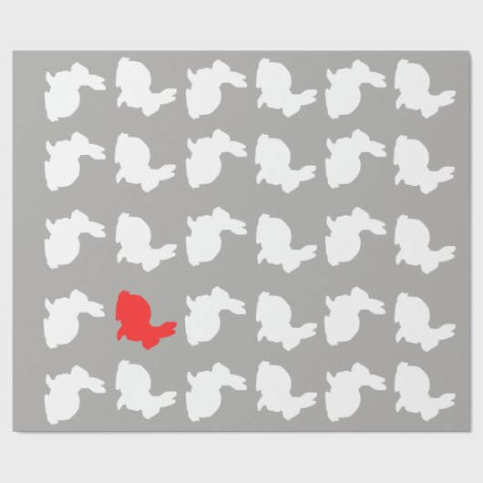 Funky Bunny Wrapping Paper Cadeaupapier (Vlak)