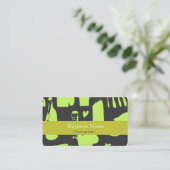 Funky Business Card-template Visitekaartje (Staand voorkant)