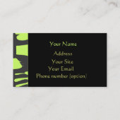 Funky Business Card-template Visitekaartje (Achterkant)