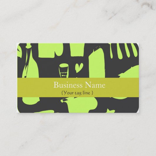 Funky Business Card-template Visitekaartje (Voorkant)