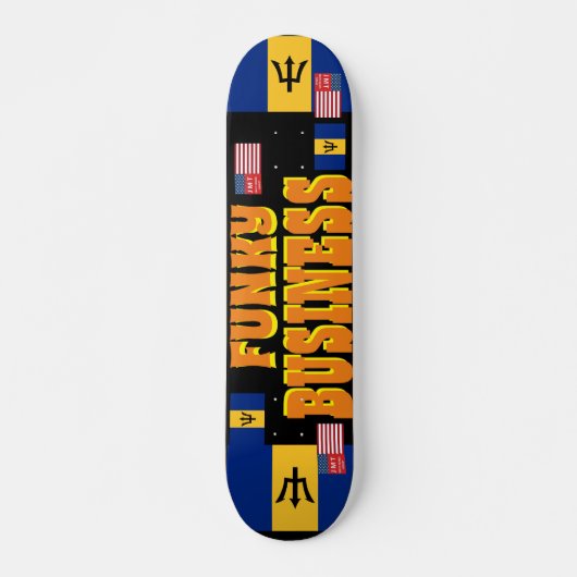 FUNKY BUSINESS JMT BARB 7 3/4" Skateboard Deck (Voorkant)