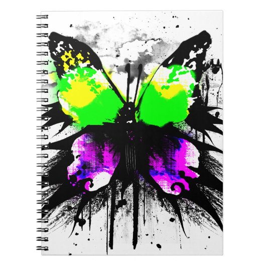 Funky Butterfly-laptop Notitieboek (Voorkant)