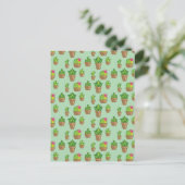 Funky Cactus Briefkaart (Staand voorkant)